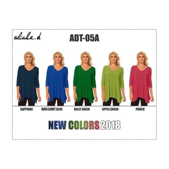 Alisha.d S Apple Green Tunic Top ADT-05A Art To Wear Travel Lagenlook Coastal - Picture 8 of 8
